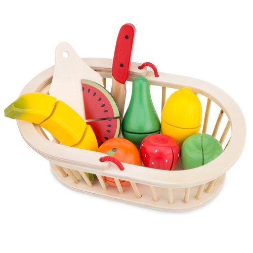 Nuevo Classic Toys Juego de frutas en cesta