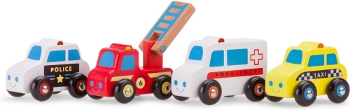 Nuevo Classic Toys Juego de vehículos de emergencia 4 coches