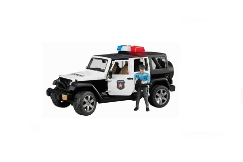 Bruder Jeep Wrangler USA policía con figura