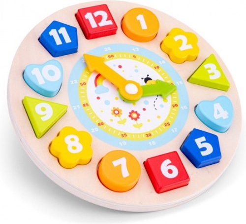 New Classic Toys Puzzle Reloj formas