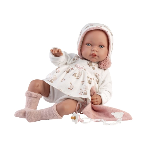 Llorens Muñeca Llorona Tala Rosa con Sonido 44 cm