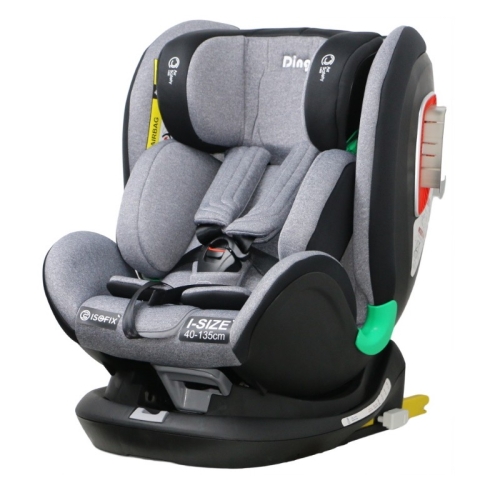 Ding Philo Asiento de coche 40-135cm negro-gris