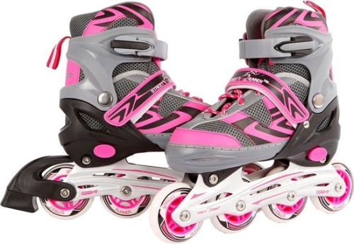 Street Runner Inline Skates Rosado / Gris (35-38) 