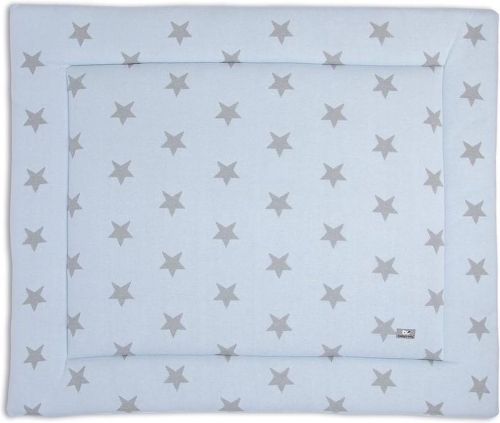 Baby's Only Boxcloth Star Azul bebé/Gris (85x100)