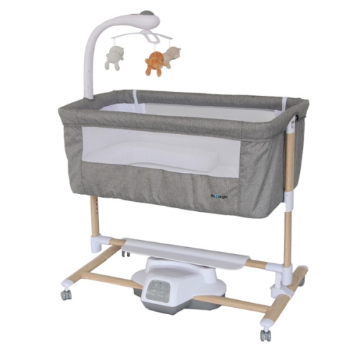 BoJungle B-Pure Cuna Automática Blanco/Gris