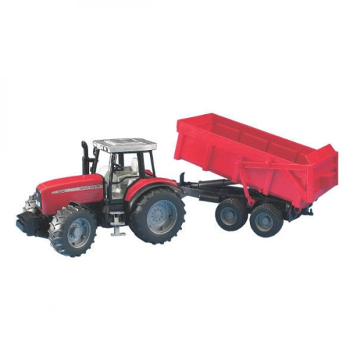 Bruder Tractor MF7480 Con Remolque