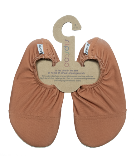 Slipstop Zapatilla de natación para niños XL (33-35) Cognac Uni 