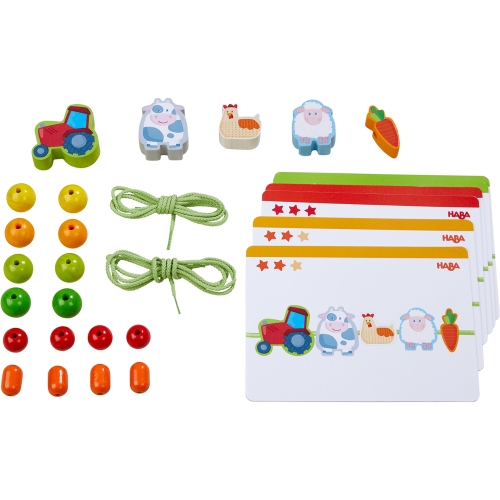 Haba juego de cordones Farm Friends