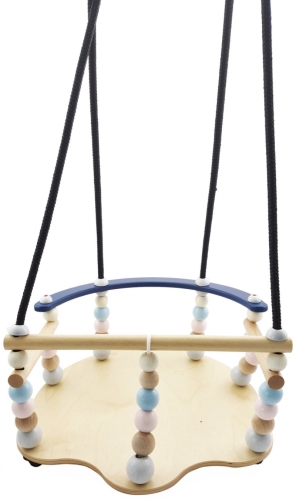 Hess baby swing cerca de lujo con cuentas en colores pastel