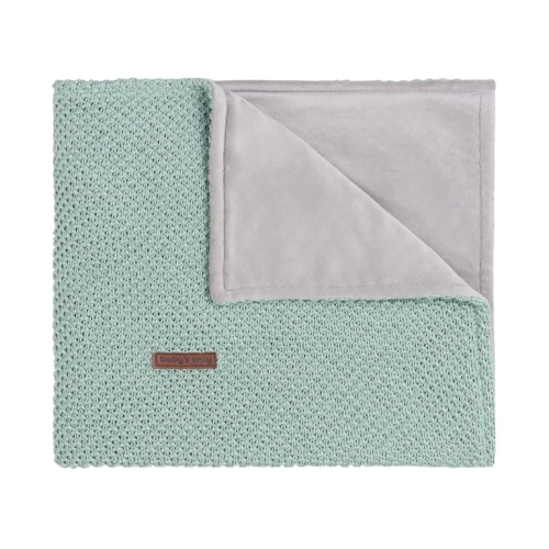 Cobertor para cuna Babies Only Soft Sparkle Gold-Mint Melange