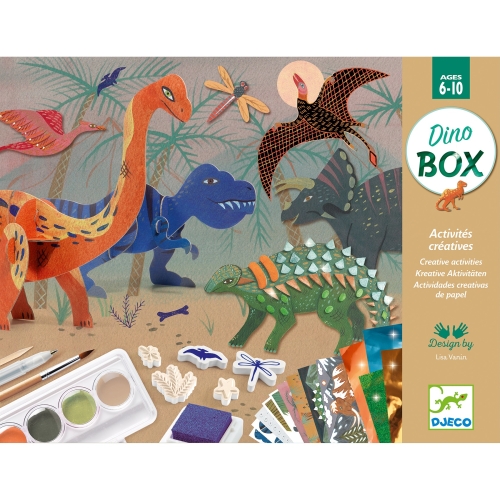 Djeco Caja de actividades el mundo de los dinosaurios