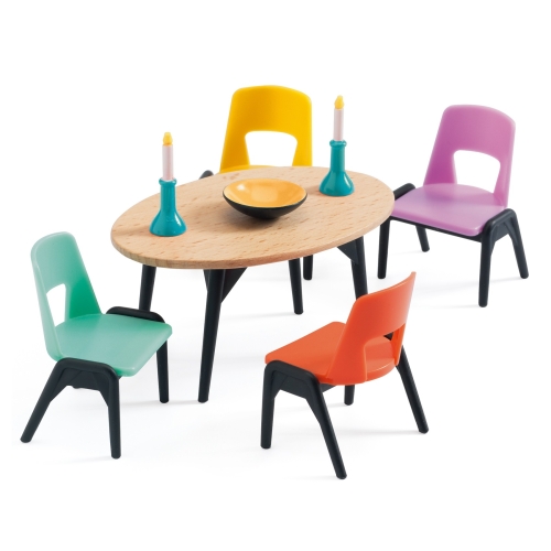 Djeco Juego de comedor Dollhouse