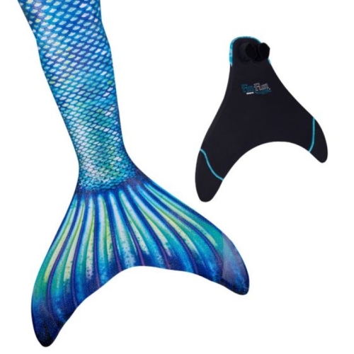FinFun Sapphire Sea Mermaid Tail Talla M (8 años)