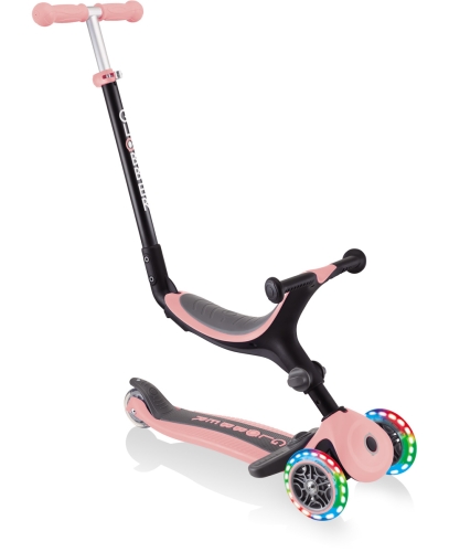 Globber Go Up Patinete plegable rosa con luces