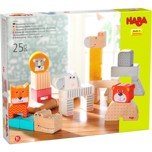 Haba Desfile de animales de bloques de construcción
