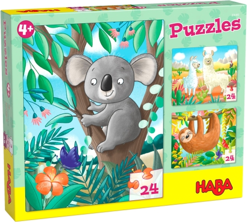 Haba rompecabezas koala, perezoso y compañía