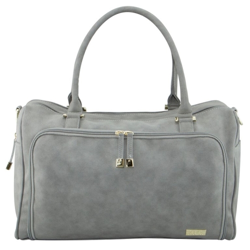 Bolsa de guardería/pañalera Isoki Double Zip Satchel Stone