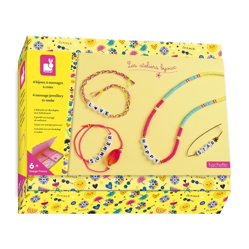 Janod Set de manualidades haciendo pulseras con texto