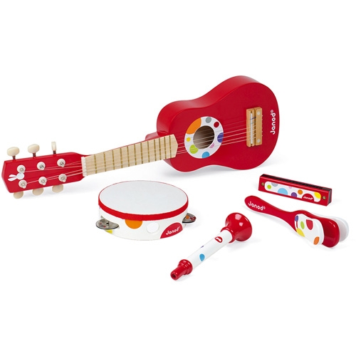 Janod instrumentos musicales confeti rojo