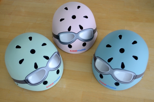 Kiddimoto Casco infantil rosa pastel M