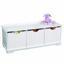 Banco de almacenamiento Kidkraft Nantucket blanco