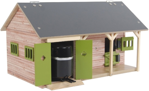 Kids Globe Establo de caballos con 2 cajas y almacenamiento