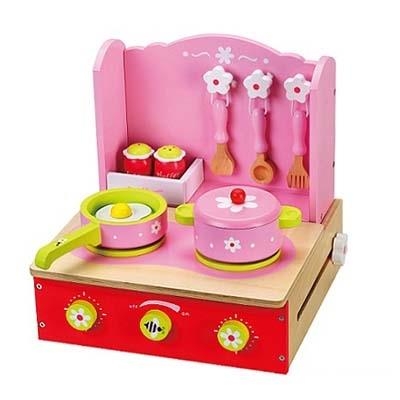 Playwood plegable cocina de color rosa