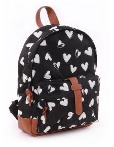 Mochila para niños Kidzroom Black and White Hart black