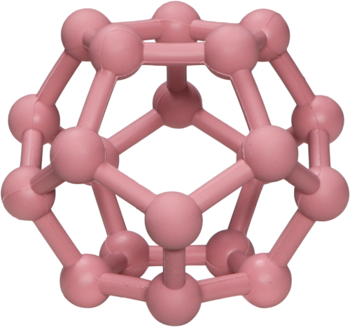 Label Label dentición bola de juguete geométrica rosa