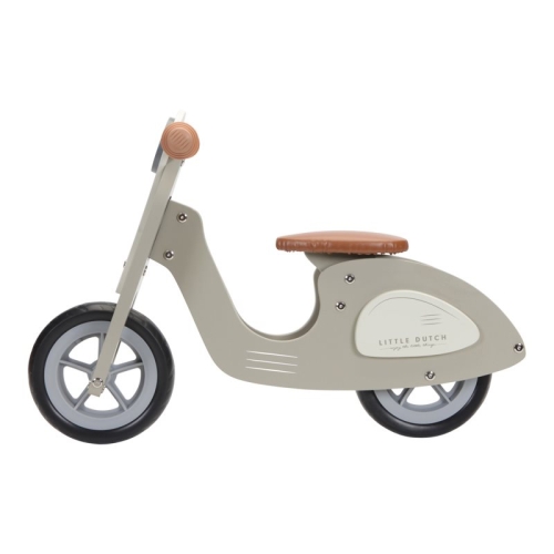 Little Dutch scooter de madera verde oliva