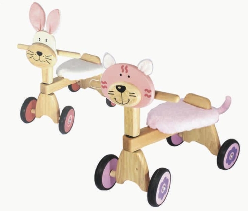 Soy Toy Balance Bike Poes Pink