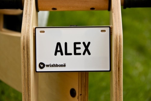 Placa de identificación de Wishbonebike