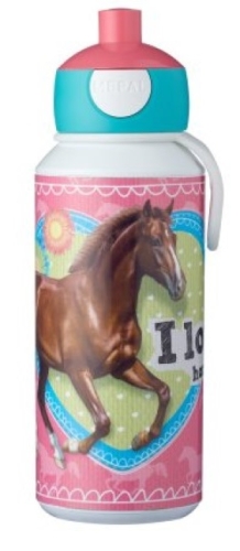 Botella de bebida y fiambrera Campus My Horse