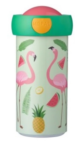 School Cup Campus 300 ml Tropical Flamingo