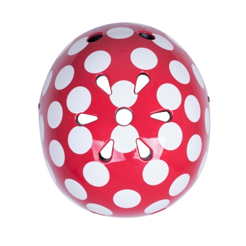 Kiddimoto Casco infantil Red Dotty mediano
