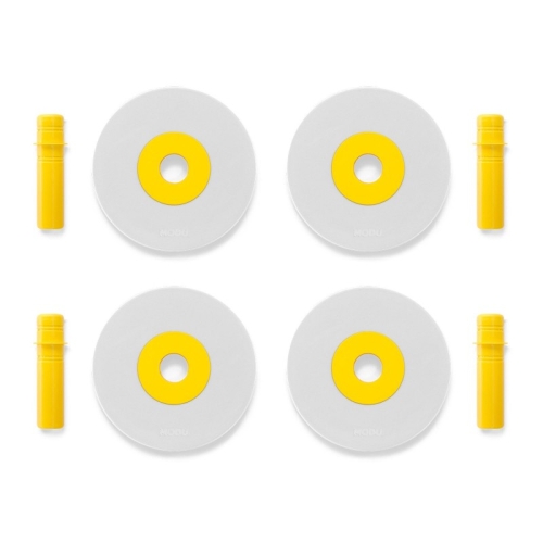 Modu ruedas de espuma amarillo