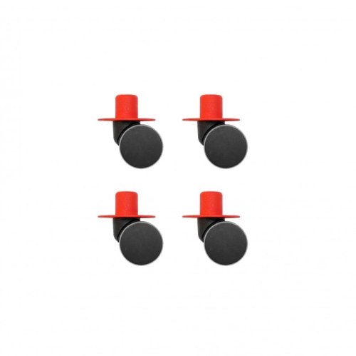 Modu ruedas giratorias 4 rojo