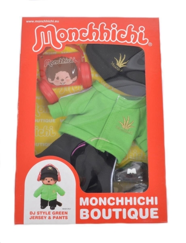 Monchichi conjunto de ropa abrigo verde