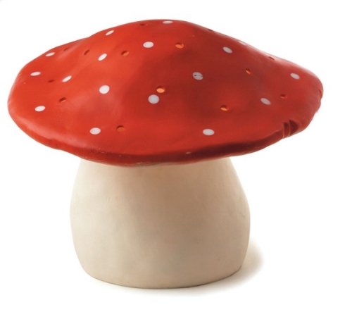 Lámpara Heico Mushroom Rojo Grande