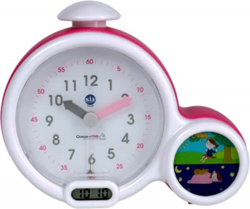 Reloj de dormir para niños Reloj despertador LED rosa