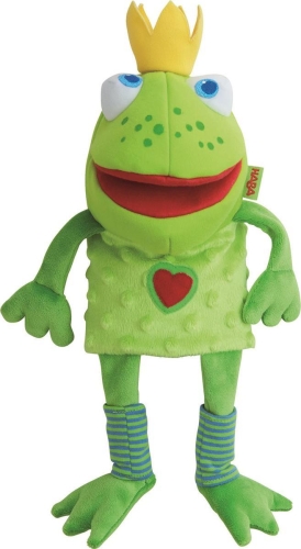 Haba Marioneta de mano Rey de la rana