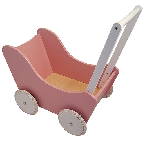 Juguete de muñeca Playwood Pink con ruedas blancas