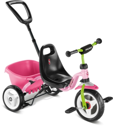 Triciclo Puky Rosa / Kiwi Ceety con varilla de empuje
