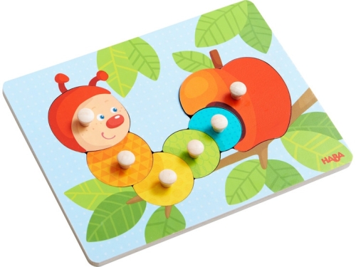 Haba Inlay puzzle Caterpillar Mina