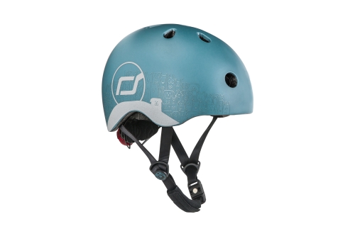 Scoot and Ride Casco con reflejo XS Steel