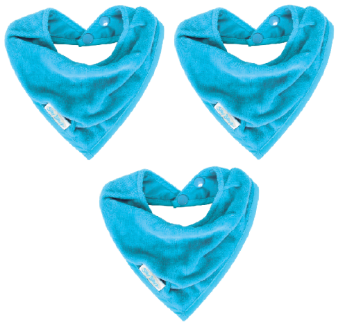 Silly Billyz Babero Toalla Bandana Baberos aqua 3 piezas