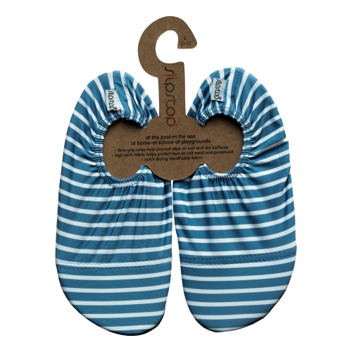 Slipstop Zapato de natación para niños L (30-32) rayas azules