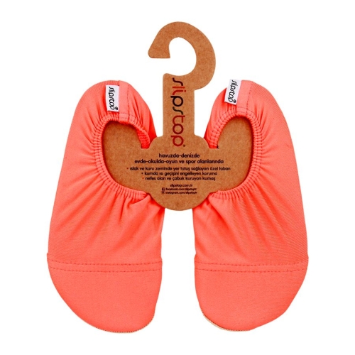 Slipstop Zapato de natación para niños XS (21-23) naranja neón