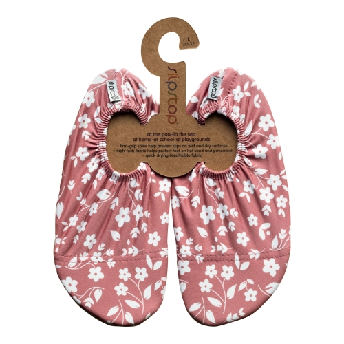 Slipstop Zapato de natación para niños XL (33-35) Piedra con flores