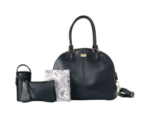 Isoki bolsa de guardería / bolsa de pañales Madame Polly Toorak Negro